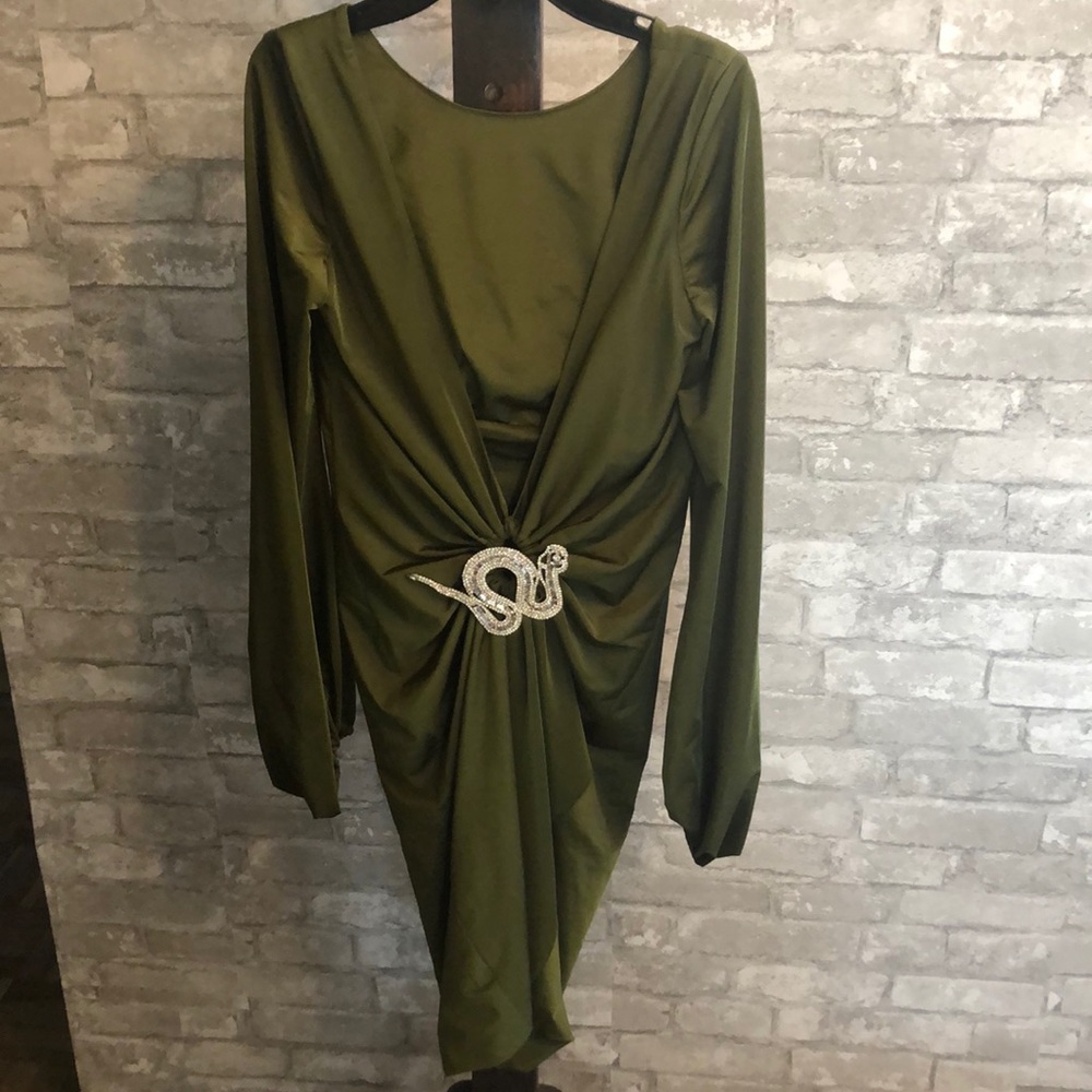 Jovani low back long sleeve dress